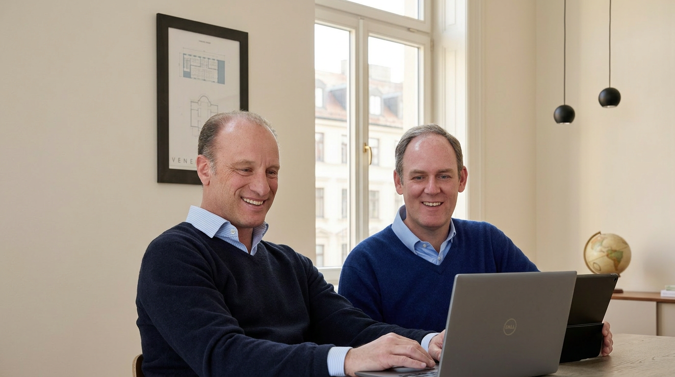 Albrecht Senden und Philipp Montgelas, die Gründer von Arveum Intelligence